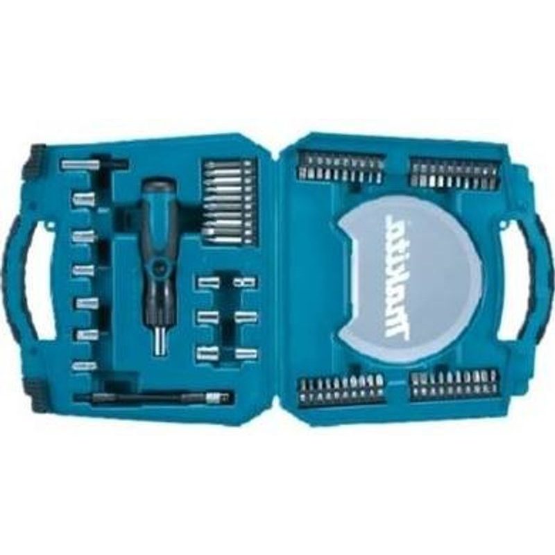 MAKITA D-42020 - SADA BITŮ 1/4" A HLAVIC SE ŠROUBOVÁKEM 65 KS V PLASTOVÉM KUFRU - MAKITA NÁHRADNÍ DÍLY