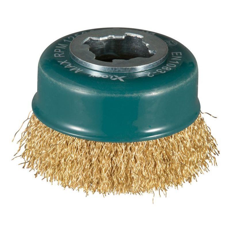 MAKITA D-73433 - MISKOVITÝ KARTÁČ Z MĚDI-VLNITÝ DRÁT PRŮMĚR 0,3MM X-LOCK 75MM - X-LOCK SYSTÉM - PŘÍSLUŠENSTVÍ MAKITA