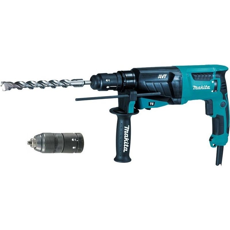 MAKITA HR2631FT - KOMBINOVANÉ KLADIVO S AVT A VÝMĚNNÝM SKLÍČIDLEM 2,4J,800W - SDS-PLUS - KLADIVA MAKITA