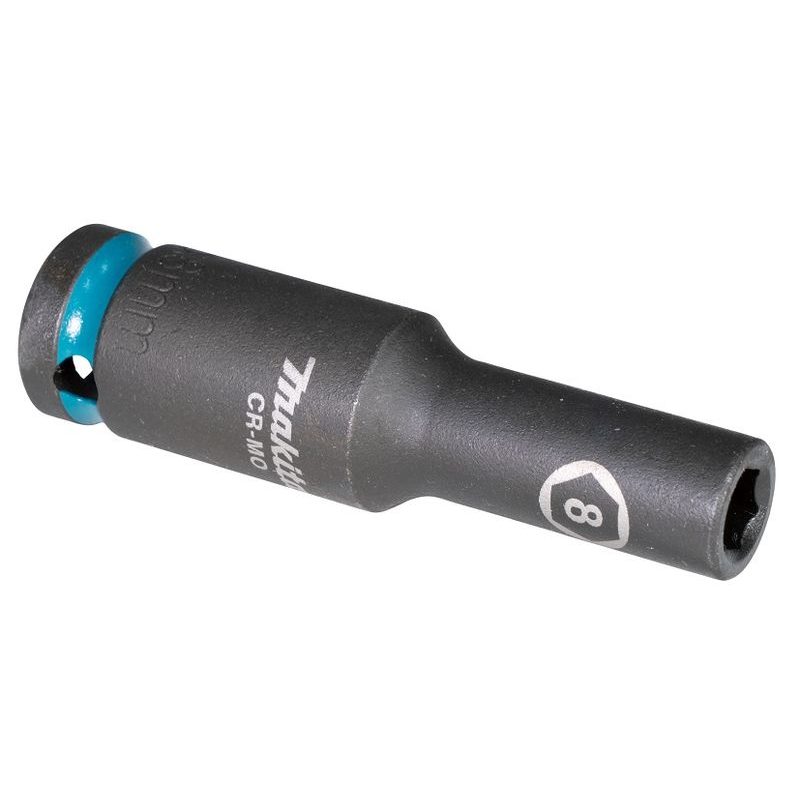 MAKITA E-16405 - KLÍČ NÁSTRČNÝ PRODLOUŽENÝ 1/2", ČTYŘHRAN, IMPACT BLACK, 8MM - NÁSTROJE ČTYŘHRAN 1/2" - PŘÍSLUŠENSTVÍ MAKITA