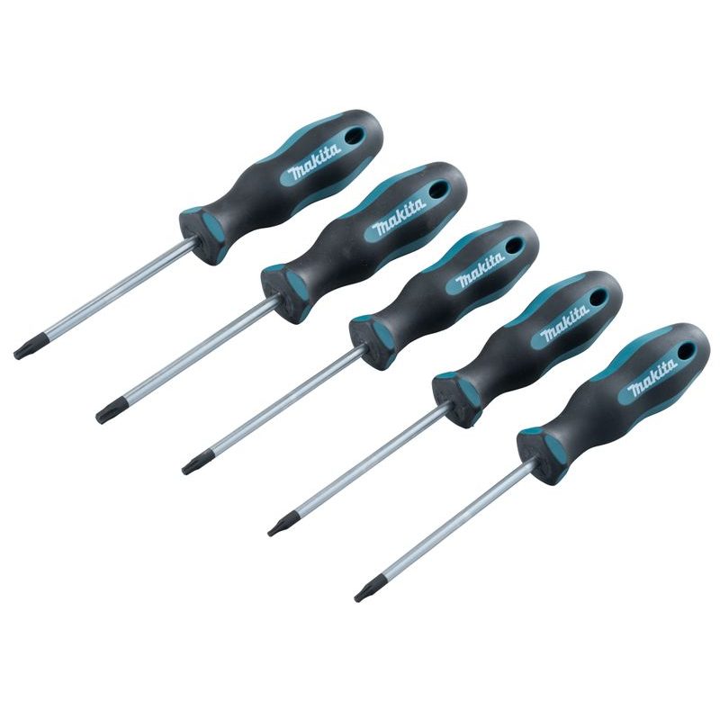 MAKITA E-10534 - SADA ŠROUBOVÁKŮ 5 KS ( 5KS TORX)=NEW E-13530 - MAKITA NÁHRADNÍ DÍLY