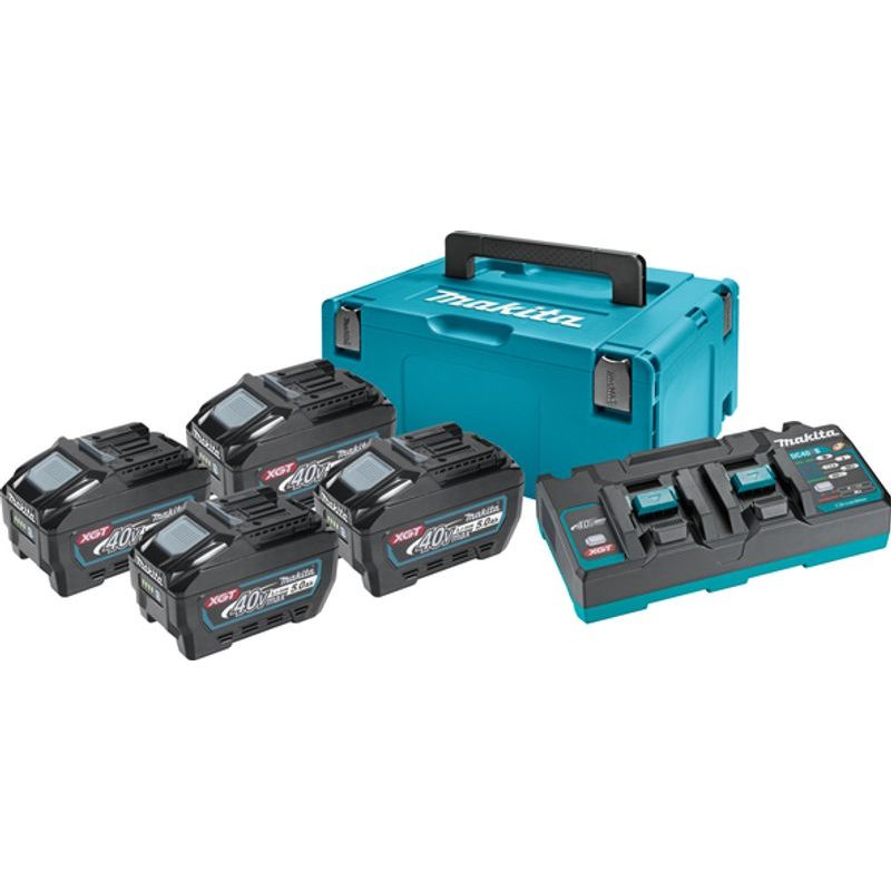 MAKITA 191U42-2 - SADA LI-ION XGT 40V 4XBL4050F+DC40RB+MAKPAC=NEW PSKGPT4J - SADY AKUMULÁTORŮ S NABÍJEČKOU - PŘÍSLUŠENSTVÍ MAKITA