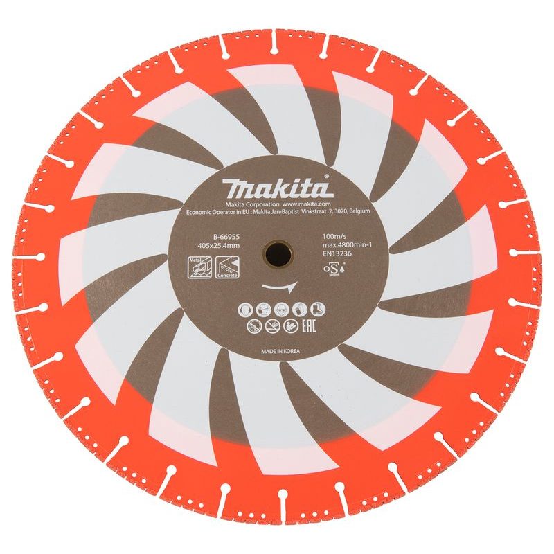 MAKITA B-66955 - KOTOUČ ŘEZNÝ DIAMANTOVÝ RESCUEFORCE 405X3.6X25.4MM STOP - NEROZŘAZENO - PŘÍSLUŠENSTVÍ MAKITA