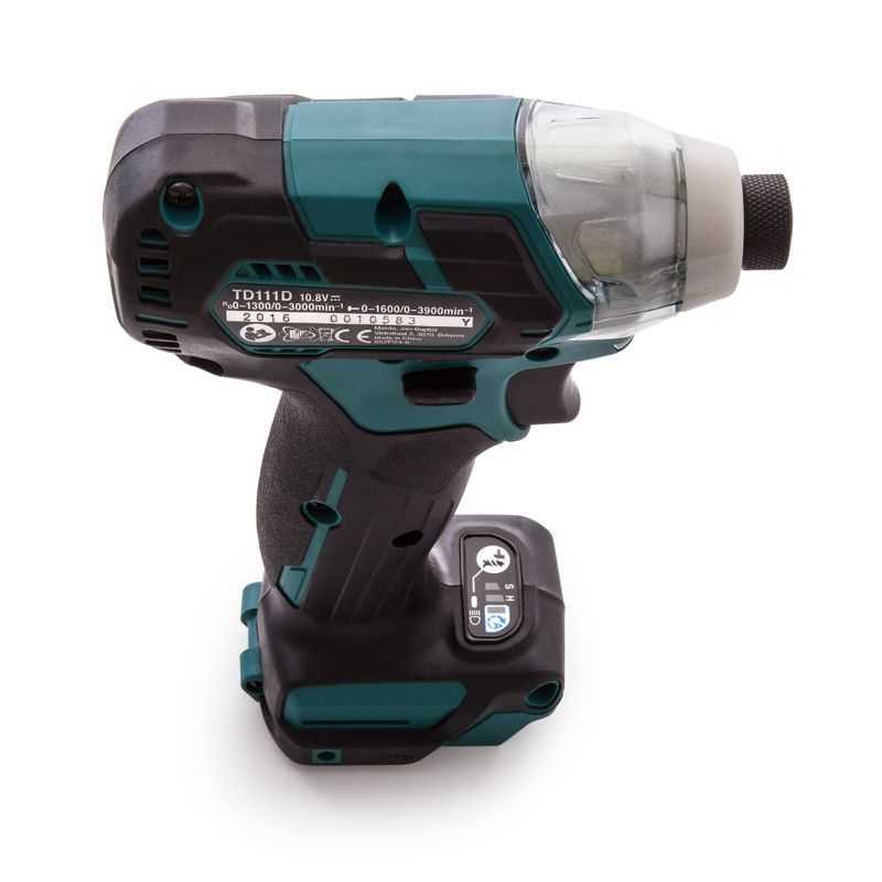 MAKITA TD111DZ - AKU BEZUHLÍKOVÝ RÁZOVÝ ŠROUBOVÁK LI-ION CXT 10,8/12V,BEZ AKU Z - LI-ION 10,8V-12V (CXT) - AKUMULÁTOROVÉ STROJE MAKITA