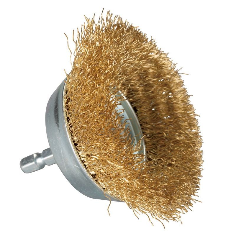 MAKITA D-73623 - MISKOVITÝ KARTÁČ POTAŽENÝ MOSAZÍ PR. 63 MM - MAKITA NÁHRADNÍ DÍLY