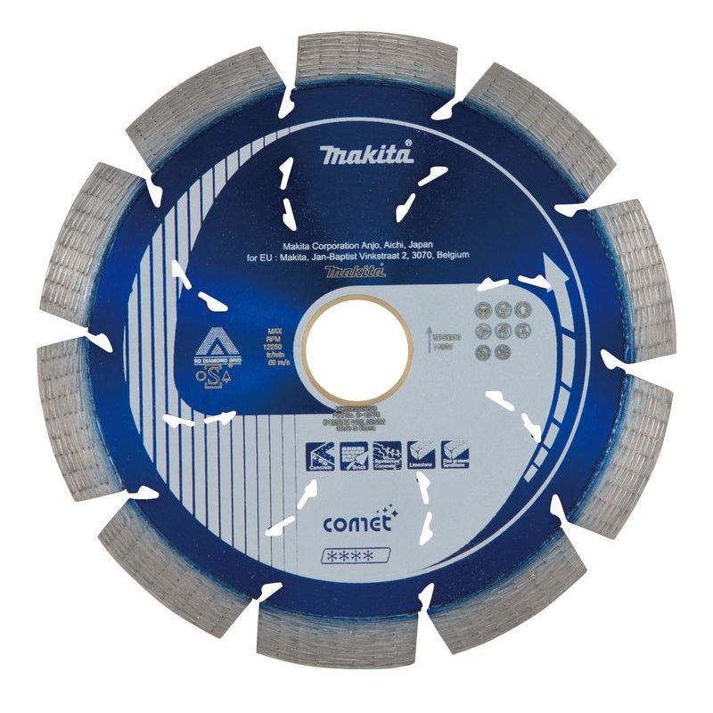 MAKITA B-12778 - KOTOUČ ŘEZNÝ DIAMANTOVÝ COMET RAPID 125X22.23MM - COMET - PŘÍSLUŠENSTVÍ MAKITA