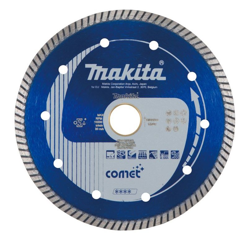MAKITA B-13007 - KOTOUČ ŘEZNÝ DIAMANTOVÝ COMET TURBO 150X22.23MM - COMET - PŘÍSLUŠENSTVÍ MAKITA