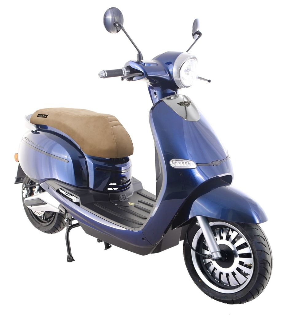 Retro look e-scooter - HECHT CITIS BLUE - Electric Motorcycles - Quad ATV,  Buggy UTV - HECHT