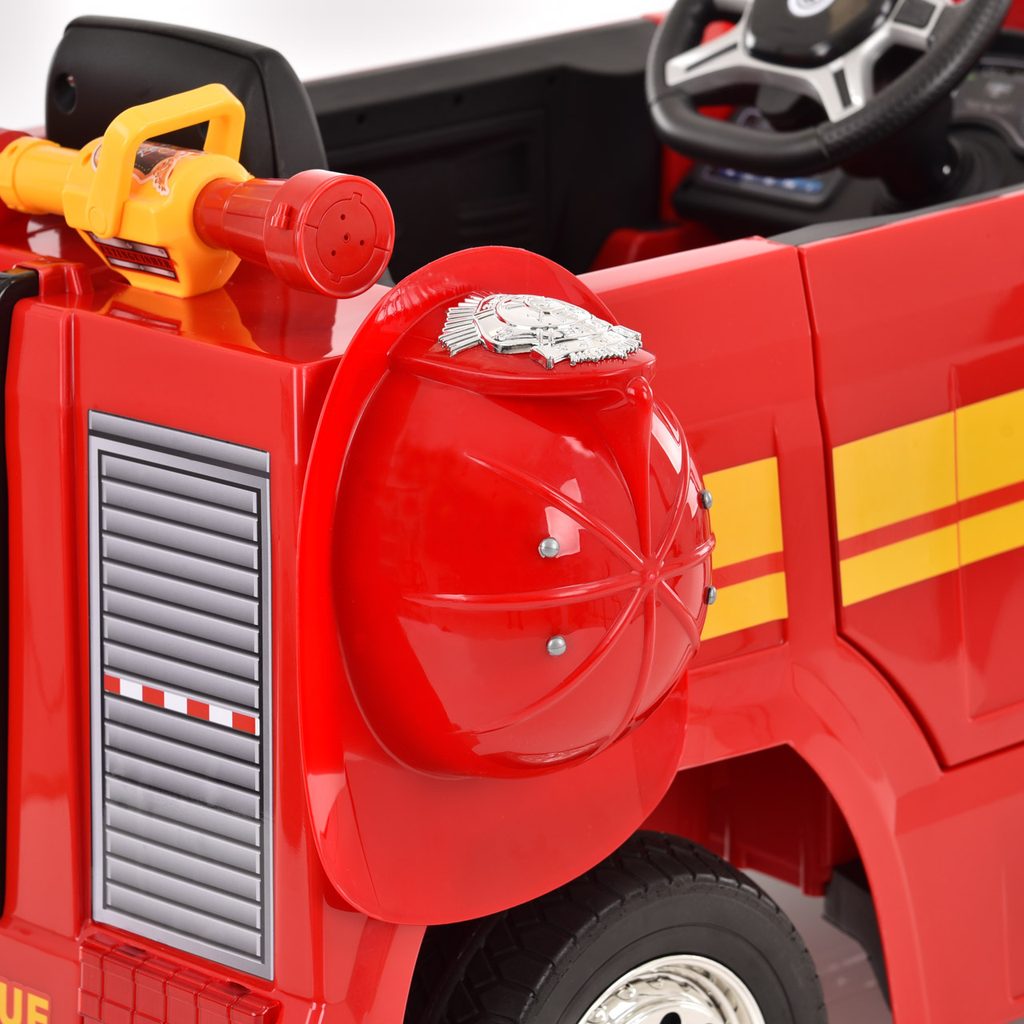 Mack Truck Fire Engine Two Seater Ride On, 12V Battery, 41 OFF