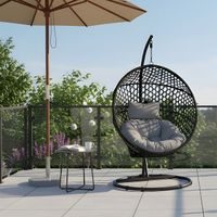 Garden Folding Rocking Chair HECHT VICKY BLACK