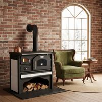 Wood stoves with oven - HECHT VULCANUS BEIGE