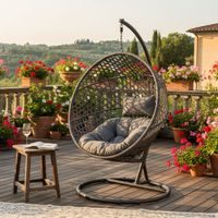 Garden Folding Rocking Chair - HECHT VICKY GREY