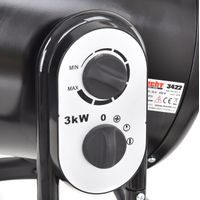 Portable heater with thermostat - HECHT 3422