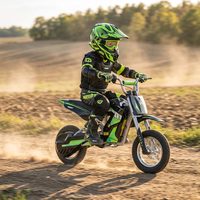 Battery-Powered Mini Motorcycle - HECHT 54300 GREEN