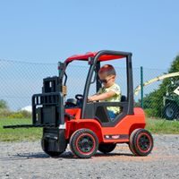Accu forklift for kids - HECHT 52108 RED