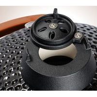 Ceramic charcoal garden grill - HECHT FERNO BLACK