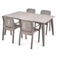 Garden furniture set - HECHT SAMANA SET BEIGE 4