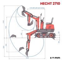 Mini Excavator Digger - HECHT 2710