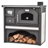Wood stoves with oven - HECHT VULCANUS BEIGE