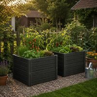 Plastic Raised Garden Bed 76x62x46cm