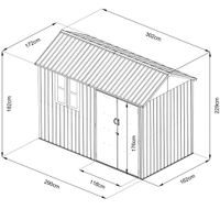 Garden shed - HECHT 6X10 NORD