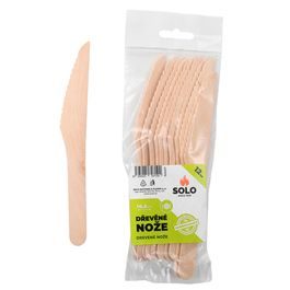 SOLO Wooden Knives 16.5 cm / 12 pcs