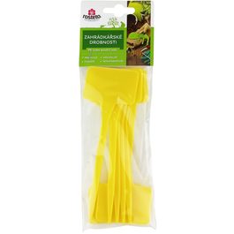 Plant Label Stake Rosteto SL 135 Yellow 15x5.5x3.5 cm (Set of 10) Straight