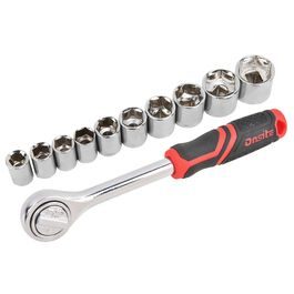 Ratchet Set 3/8" + 10 Sockets - 734111