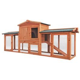 Rabbit Hutch with Run - PROMINENT CONNIE