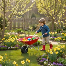 Mini Garden Wheelbarrow - HECHT 900139