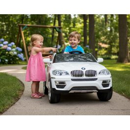 Accu car for kids - BMW X6 - WHITE