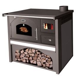 Wood stoves with oven - HECHT VULCANUS GREY