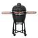 Ceramic charcoal garden grill - HECHT FERNO BLACK