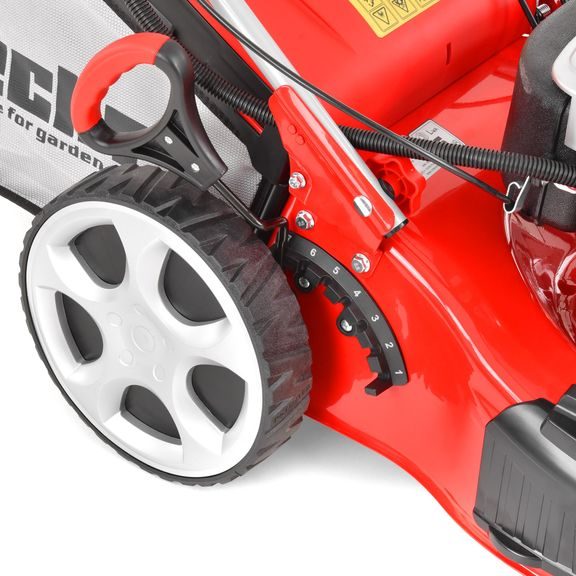 Petrol lawn mower with self propelled system - HECHT 5484 SXE 5 in 1