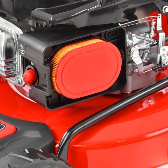 Petrol lawn mower with self propelled system - HECHT 554 SX 5 in 1