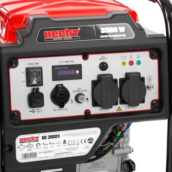 Single-phase inverter generator - HECHT IG 3601