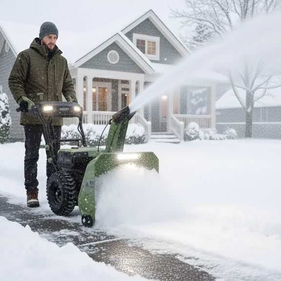 Cordless Snow Blower with Drive - HECHT 6261