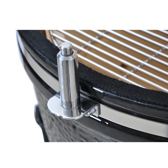 Ceramic charcoal garden grill - HECHT FERNO BLACK
