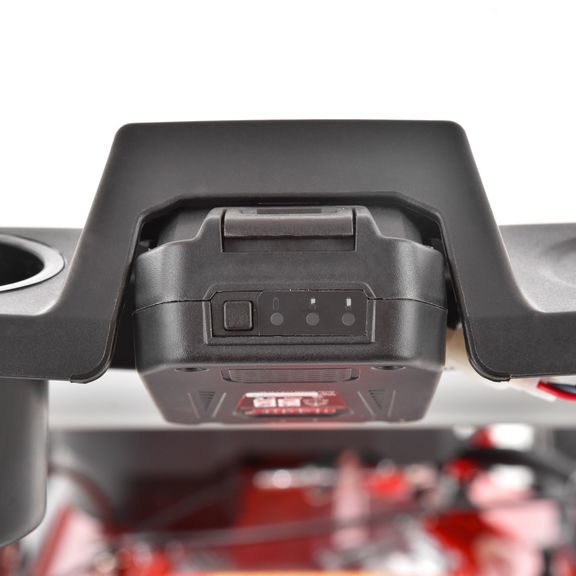 Petrol lawn mower with self propelled system - HECHT 551 SXE 5 in 1