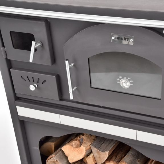 Wood stoves with oven - HECHT VULCANUS BEIGE