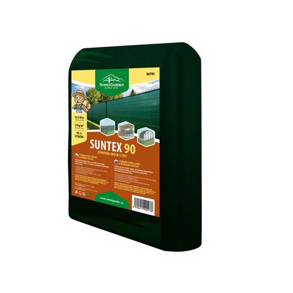 Stínovka PE SUNTEX 90 S OKY GREEN 1,5 x 10 m