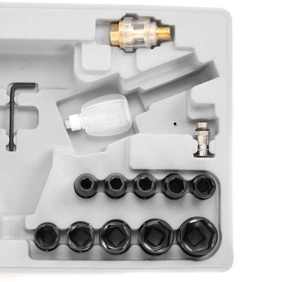 Pneumatic impact wrench set - HECHT 002075D