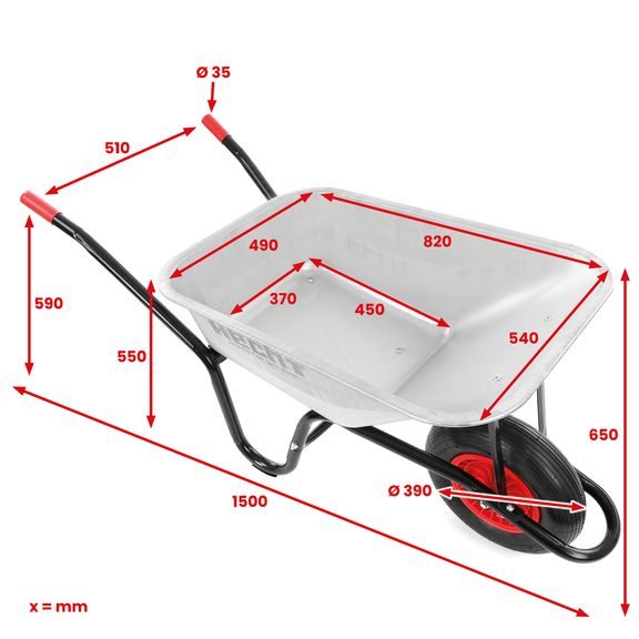 Garden Wheelbarrow - HECHT 900160