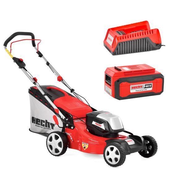 Cordless Lawn Mower Set - HECHT 5041 with Battery and Charger