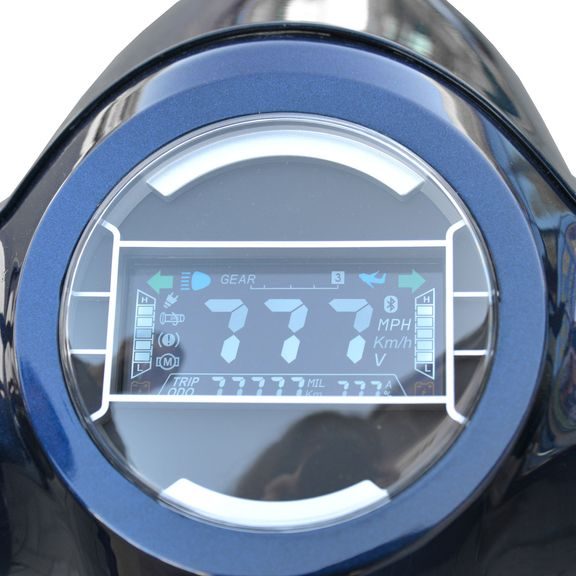 Retro look e-scooter - HECHT CITIS BLUE