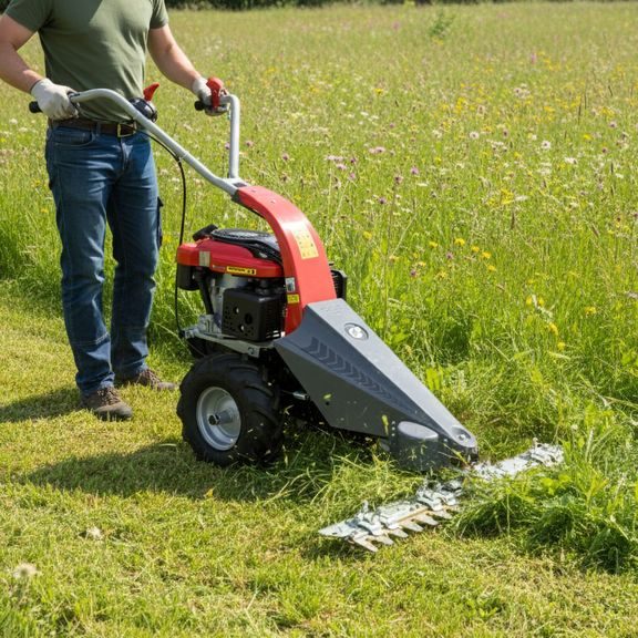 Sickle bar mower with self propelled system - HECHT 587