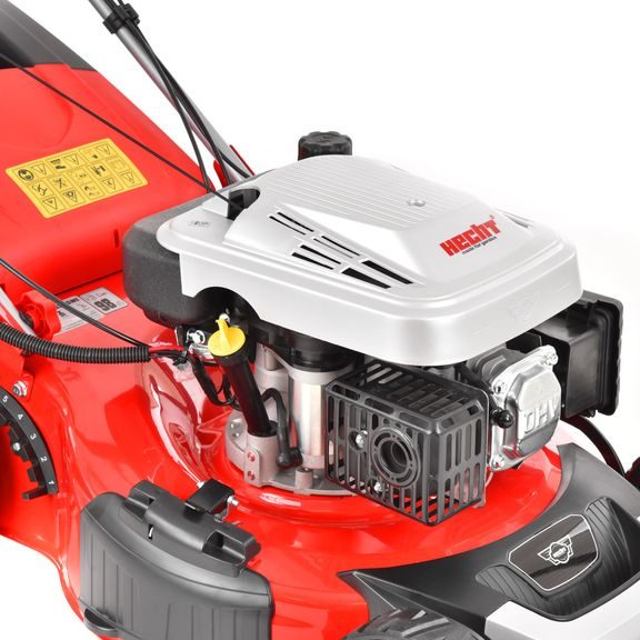 Petrol lawn mower with self propelled system - HECHT 5534 SWE 5 in 1