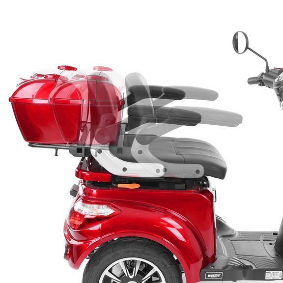 Senior Mobility Scooter - HECHT VISTA RED