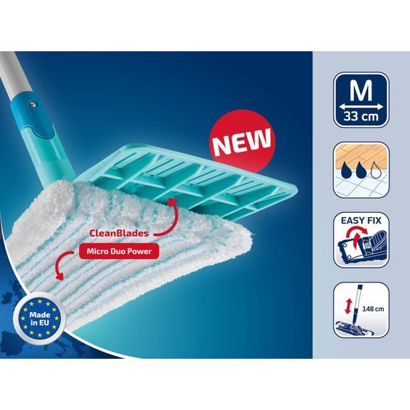 Set - LEIFHEIT PowerClean M + náhrada micro duo zdarma