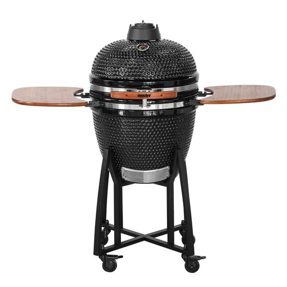 Ceramic charcoal garden grill - HECHT FERNO BLACK